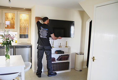 tv wall mounting South Cerney
